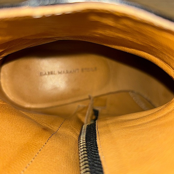 Isabel Marant Etoile Black Leather Booties Size 35 - Picture 4 of 6